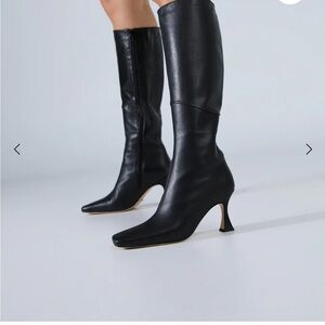 knee high black Tony Bianco boots WORN TWICE